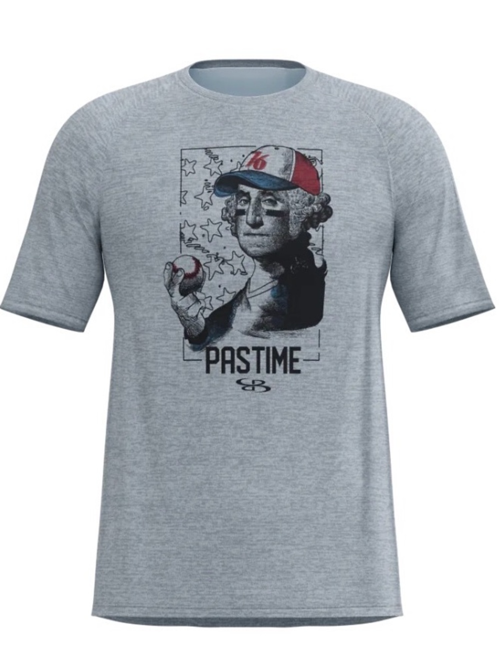 Boombah Men’s Pastime Graphic T-Shirt - Light Gray